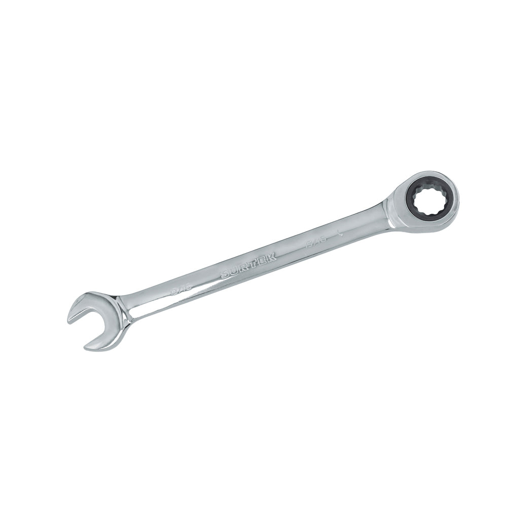 Llave combinada pulido espejo de matraca en pulgadas, 12 puntas, 13/16" Surtek