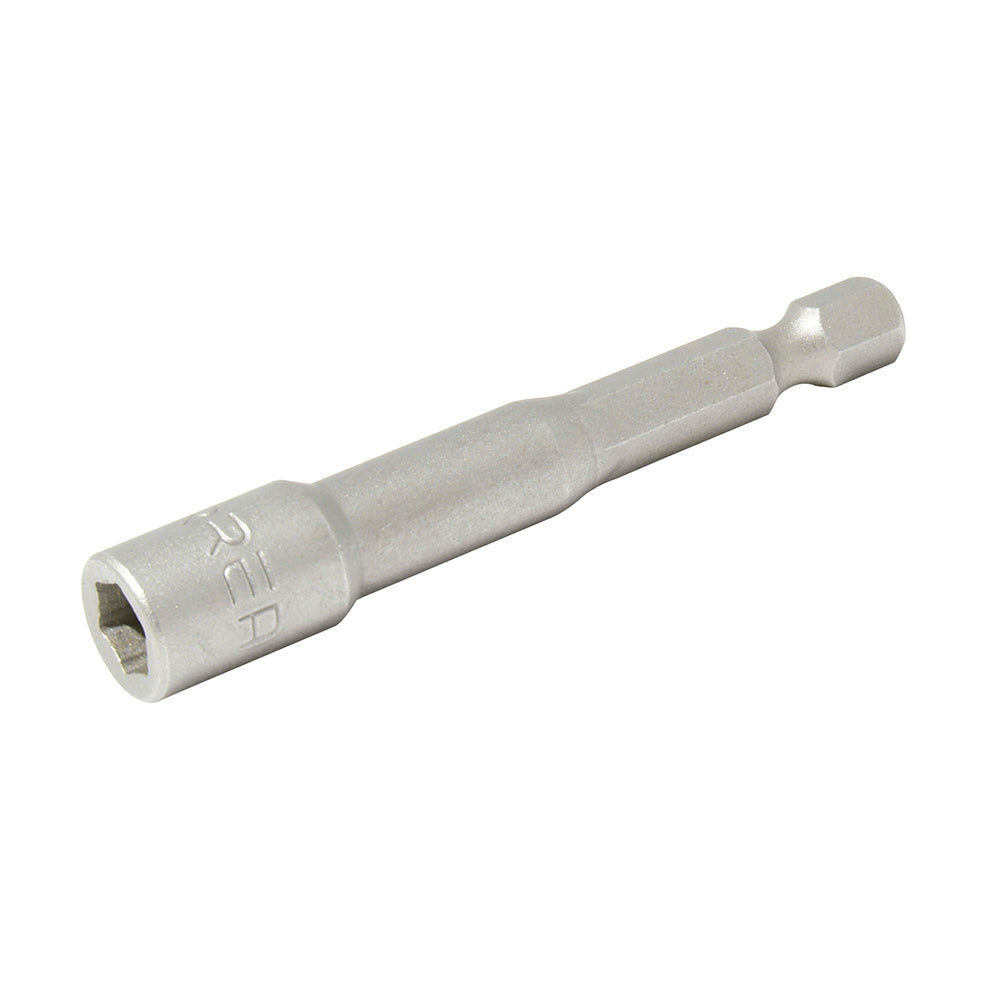 Punta de caja de poder con imán métrica hexágono de 1/4", 10mm x 1-7/8" Urrea