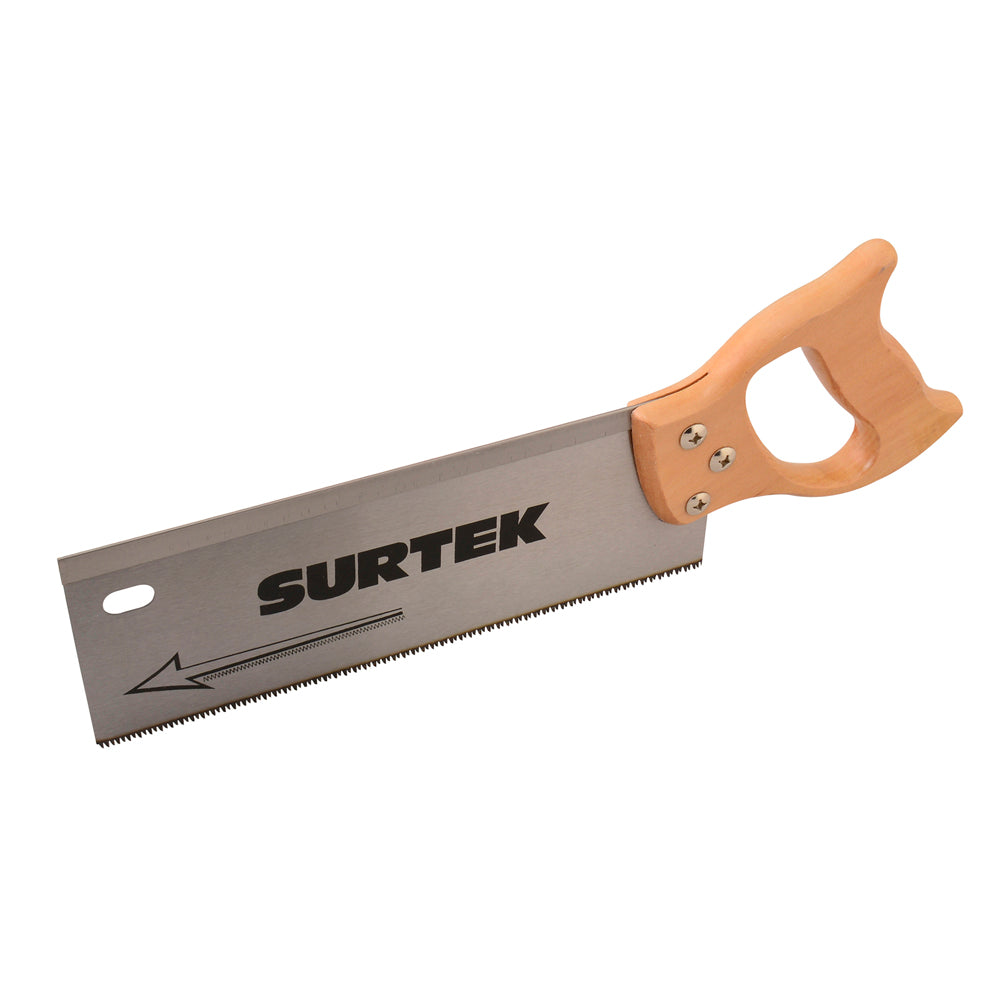 Serrucho con mango de madera de costilla de 12" Surtek