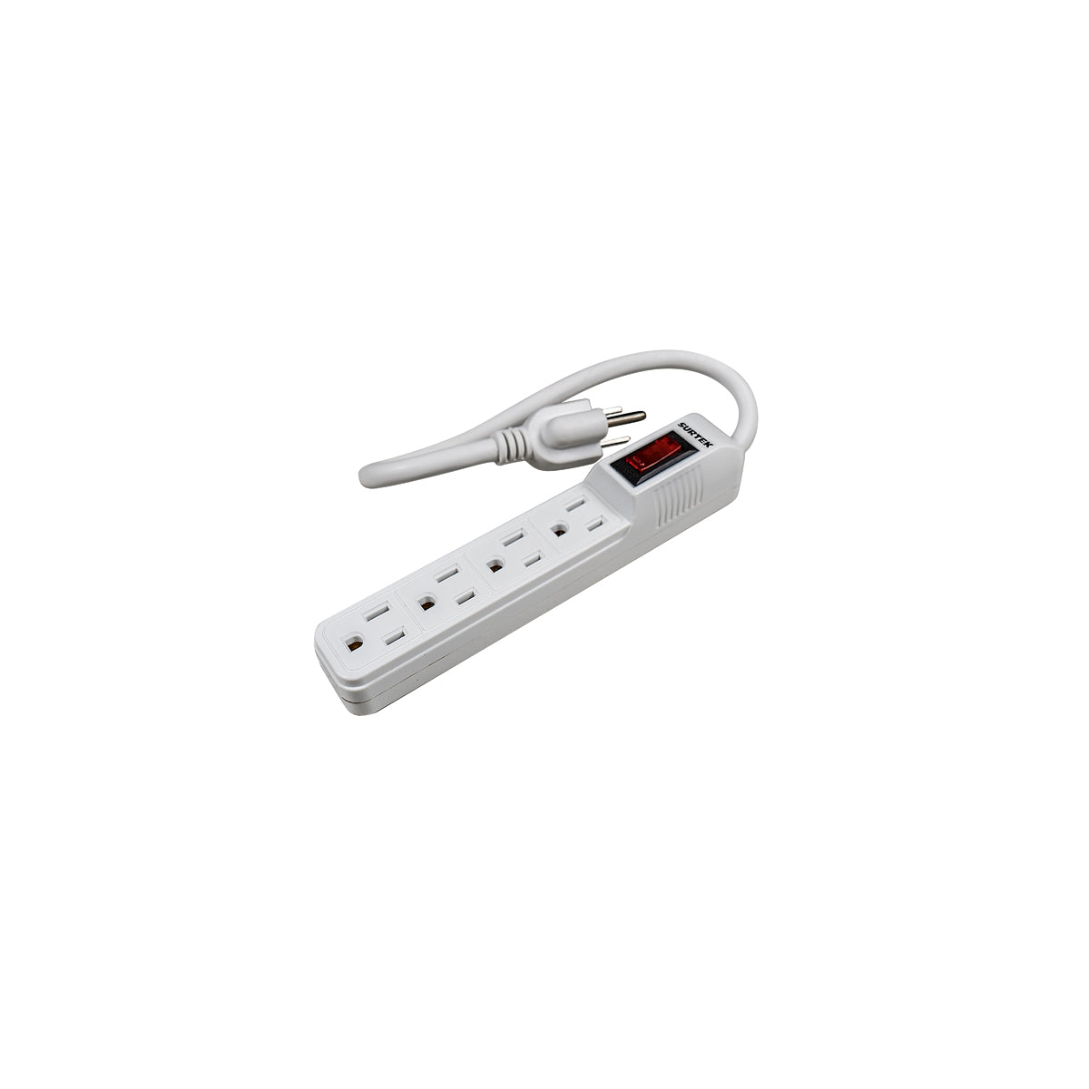 Multicontacto 4 entradas cable 30 cm Surtek