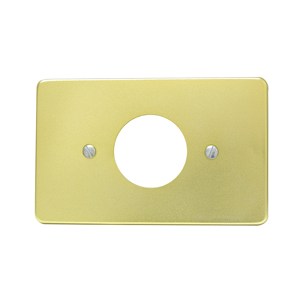 Placa sencilla de aluminio, línea estándar, color oro Surtek