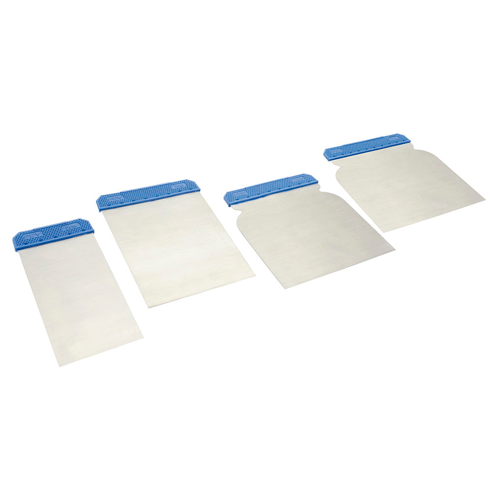 Juego de cuñas para raspar con mango plástico, 4 piezas Foy