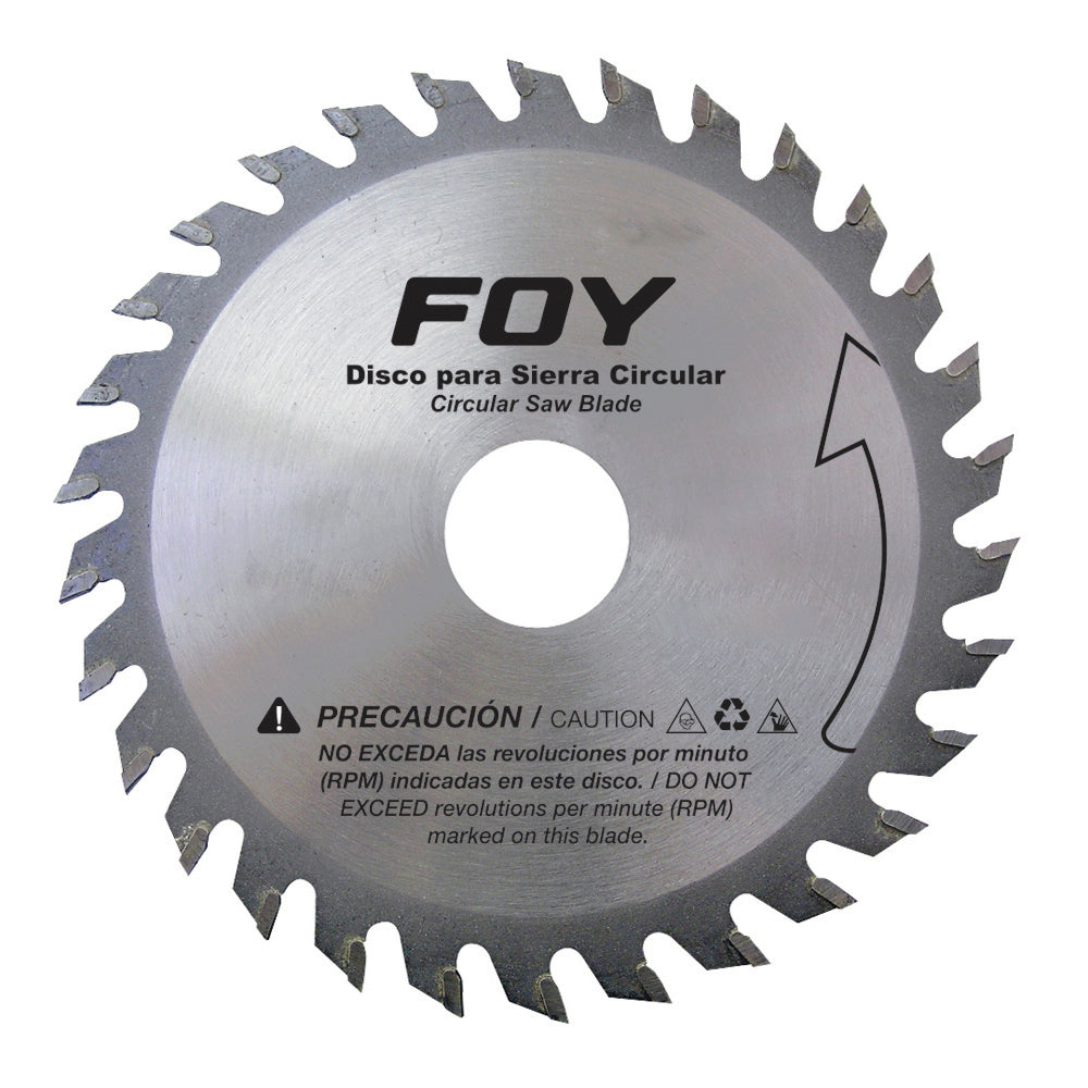 Disco para sierra circular para corte madera 40 dientes, 8-1/4" Foy