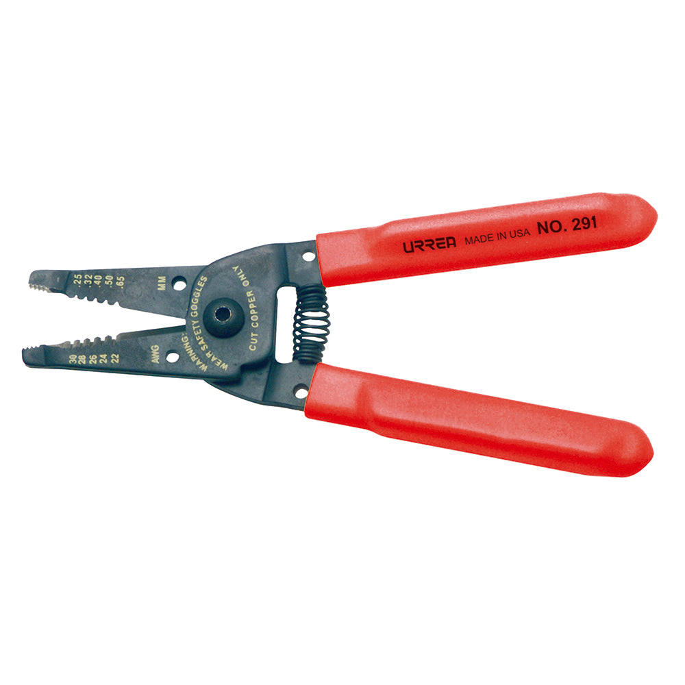 Pinza pelacable con mango air cushion 10-22 AWG de 6-3/4" alta palanca Urrea