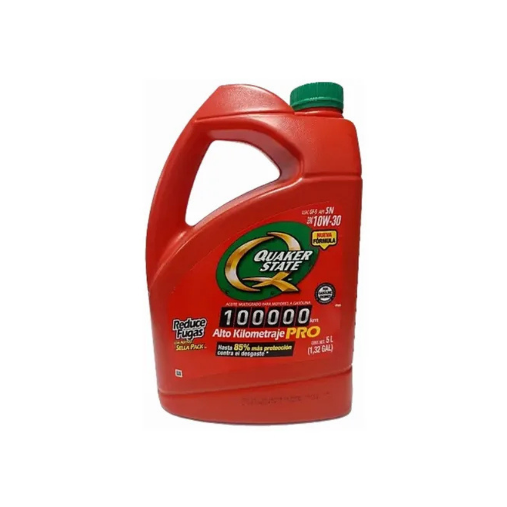 Aceite Alto Kilometraje Quaker State Pro 10W30 | 5L