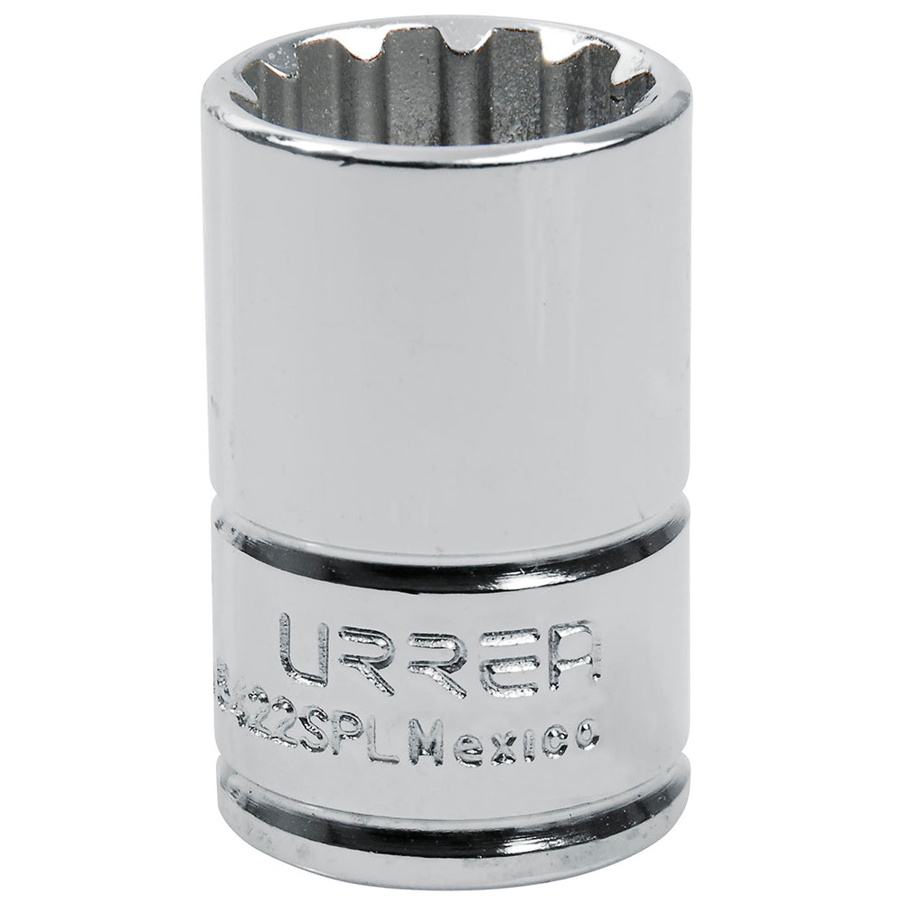 Dado spline cuadro de 1/2", # 22 Urrea