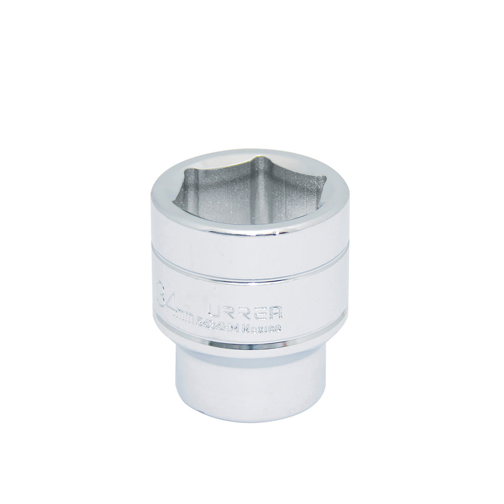 Dado cuadro de 1/2", 6 puntas, métrico, 34 mm Urrea