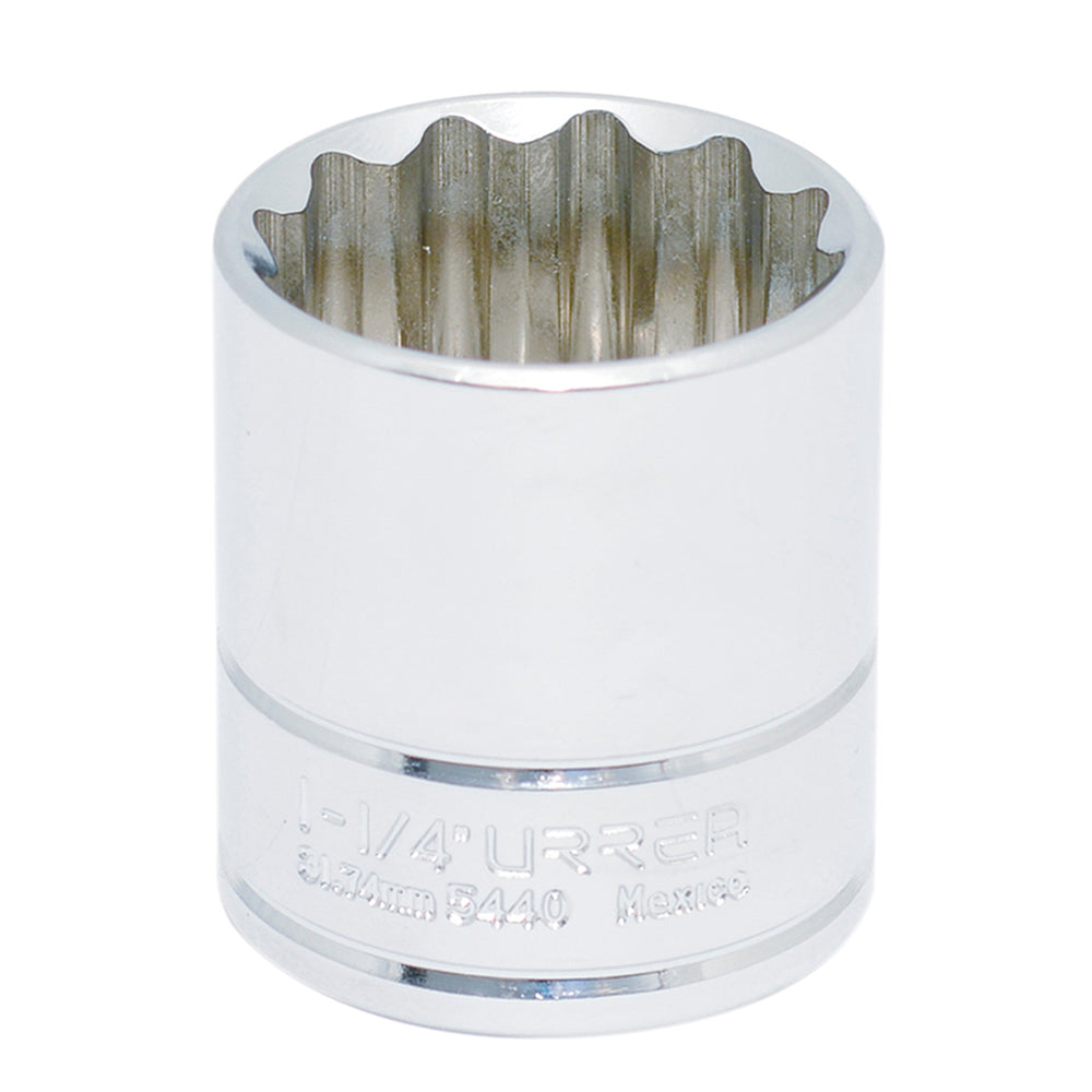 Dado cuadro de 1/2", 12 puntas, en pulgadas, 1-1/4" Urrea