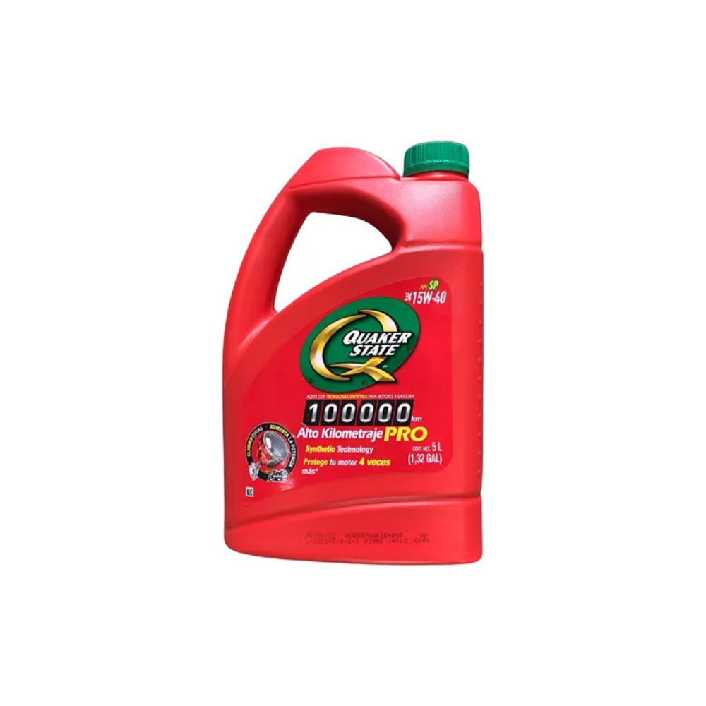 Aceite Motor Quaker State Alto Kilometraje Pro 15W40 | 946ml