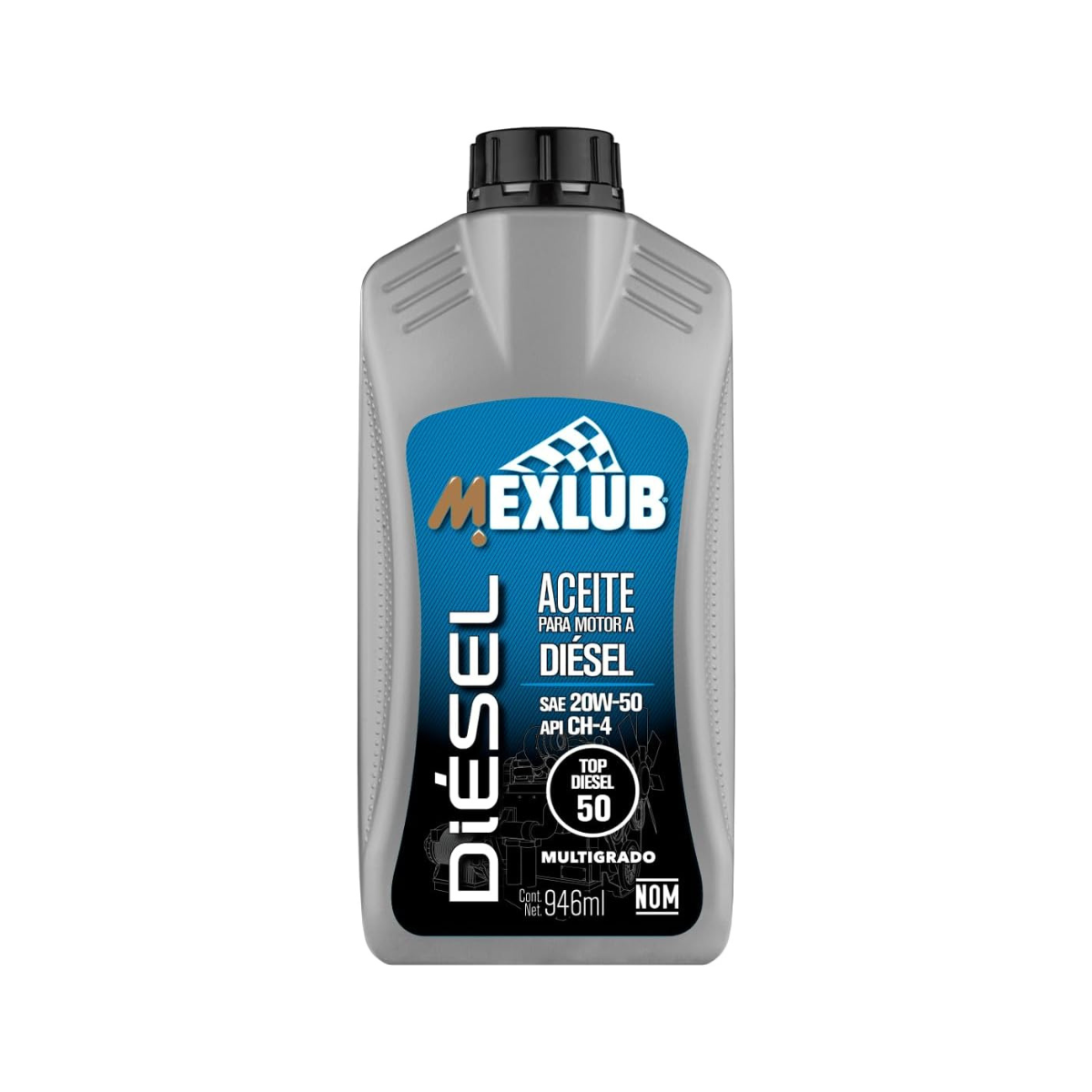 Aceite Mexlub Top Diésel 20W-50 CH-4 | 946ml