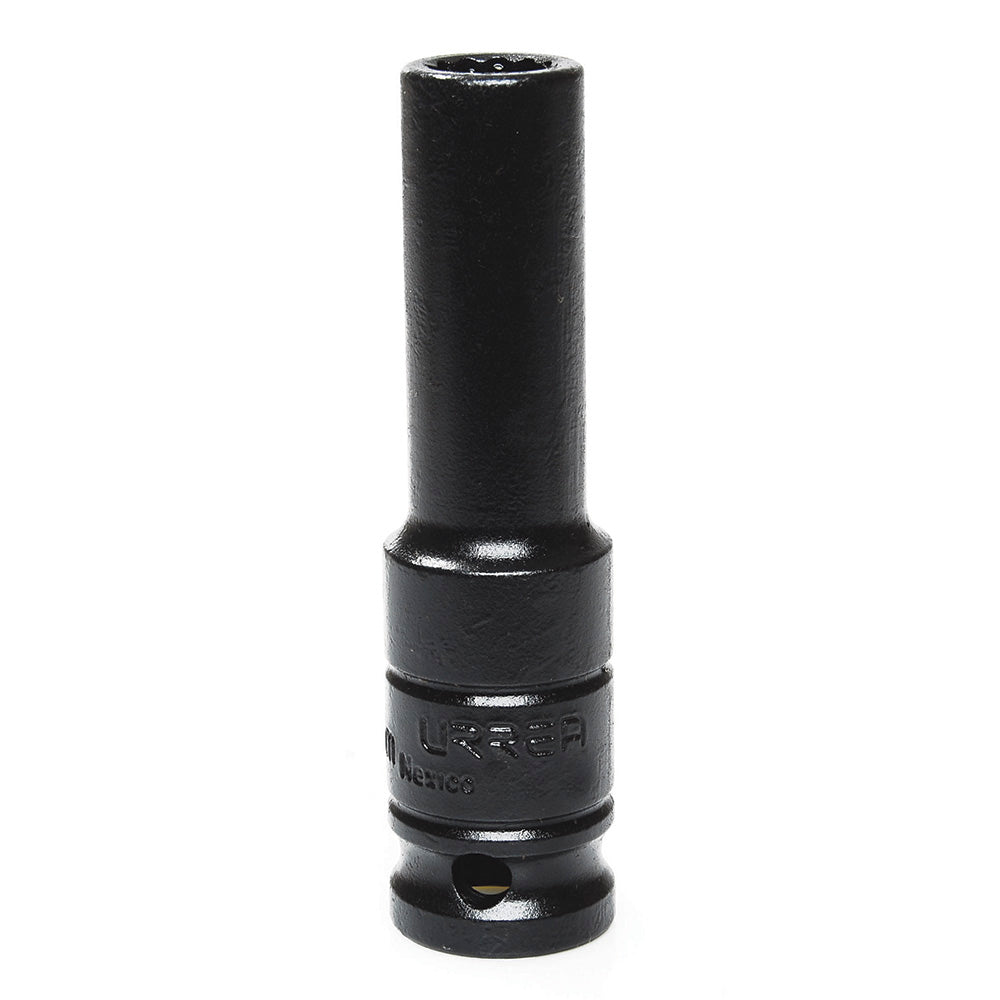 Dado de impacto largo cuadro de 1/2", 12 puntas, métrico, 10 mm Urrea