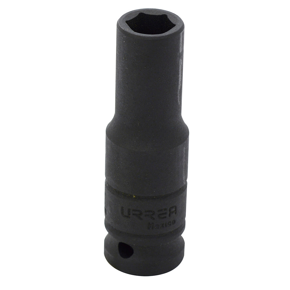 Dado de impacto largo cuadro de 1/2", 6 puntas, en pulgadas, 9/16" Urrea