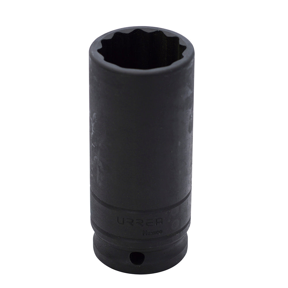 Dado de impacto largo cuadro de 1/2", 12 puntas, en pulgadas, 1-1/2" Urrea