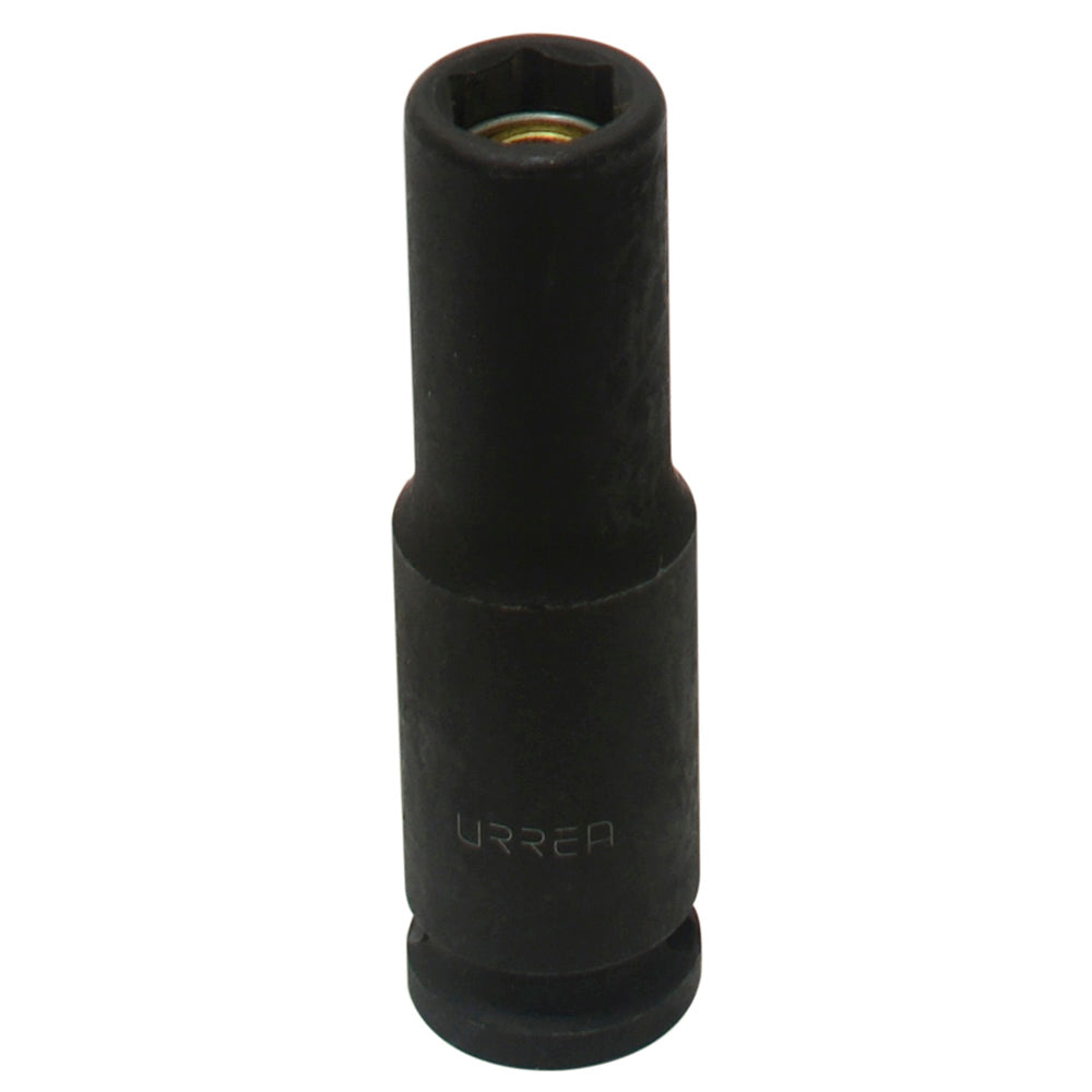 Dado de impacto largo con imán cuadro de 3/8", 6 puntas, en pulgadas, 7/16" Urrea