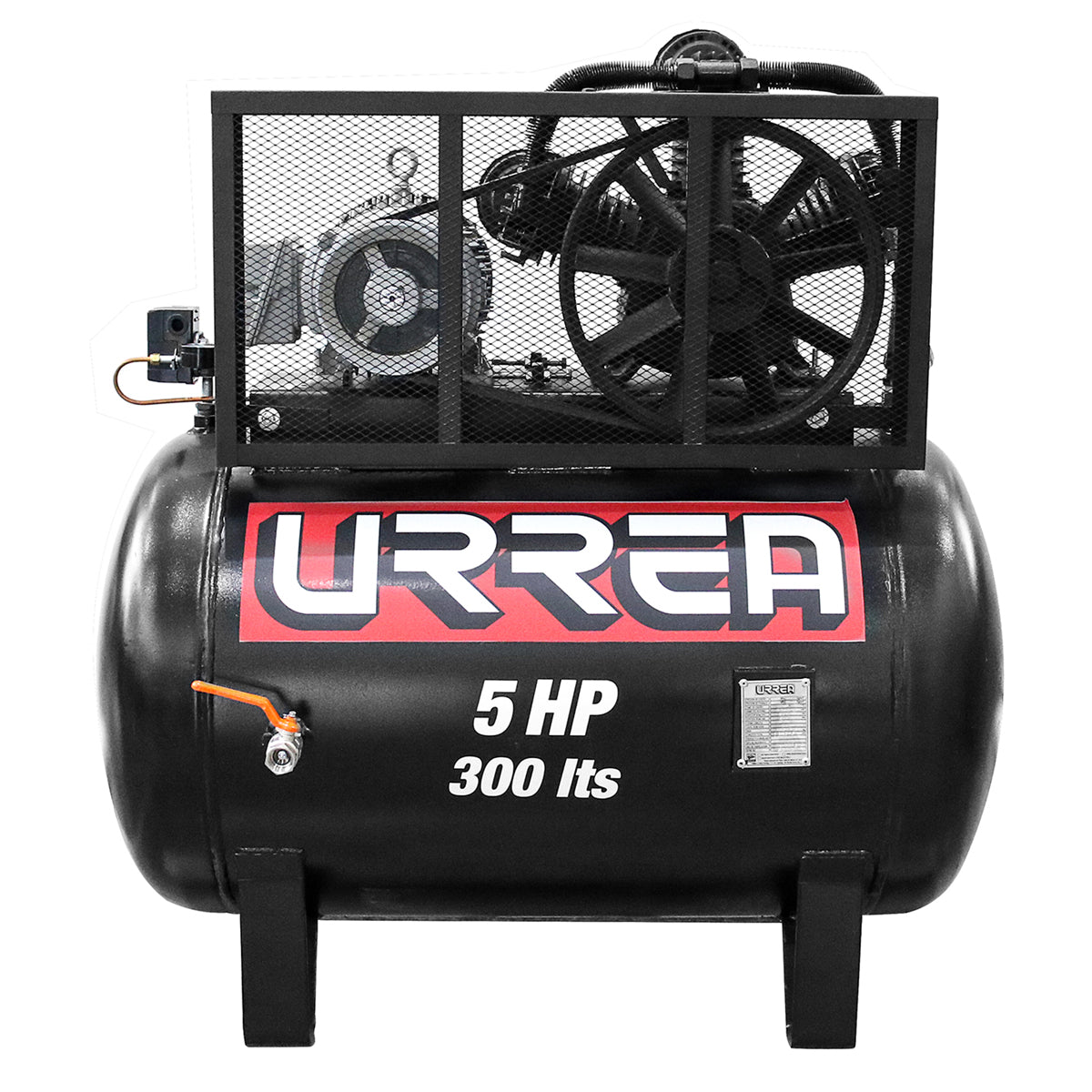 Compresor de aire eléctrico de banda 300L, 5HP, 220V - 440V Urrea