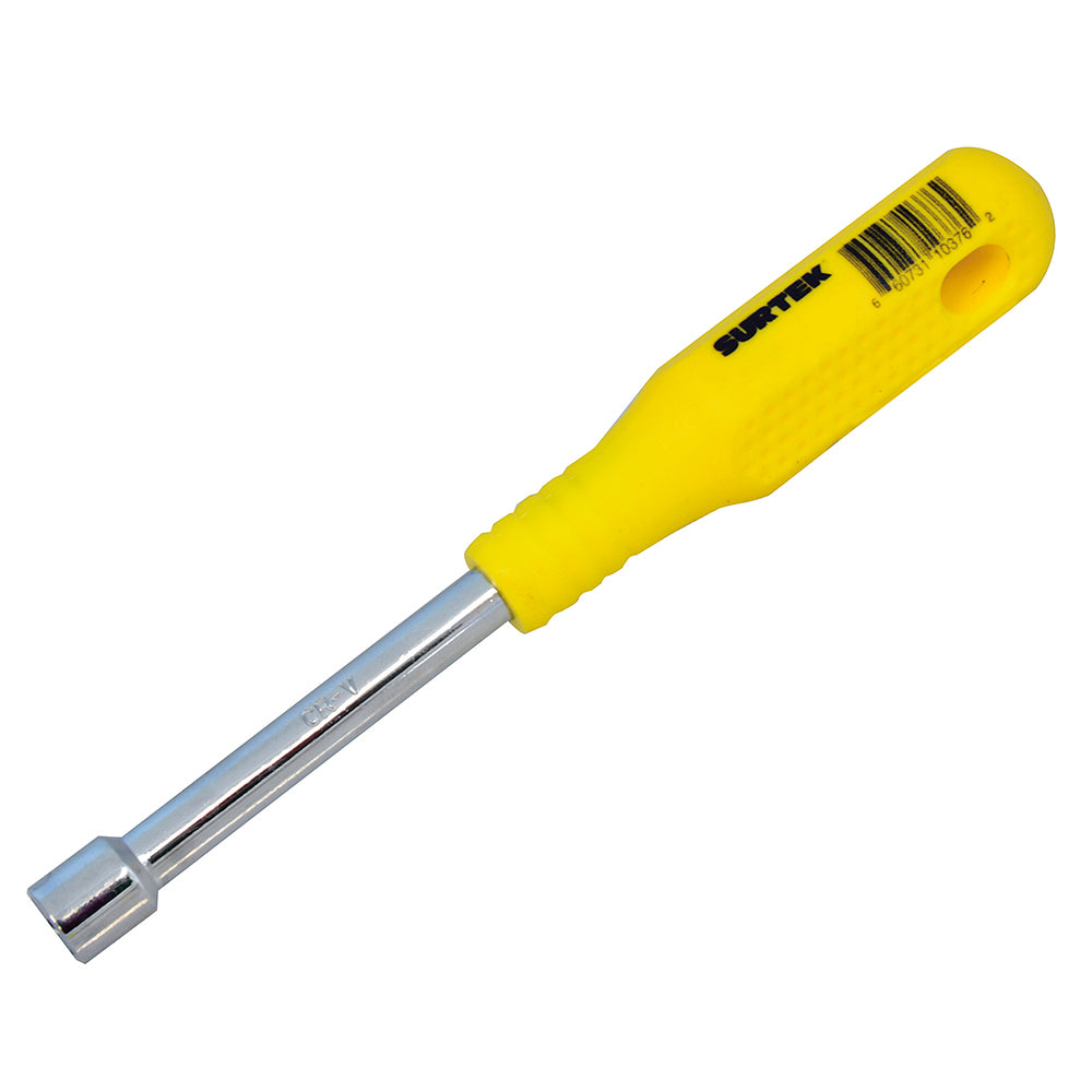 Destornillador con mango amarillo, de caja en pulgadas 3/8" x 3" Surtek