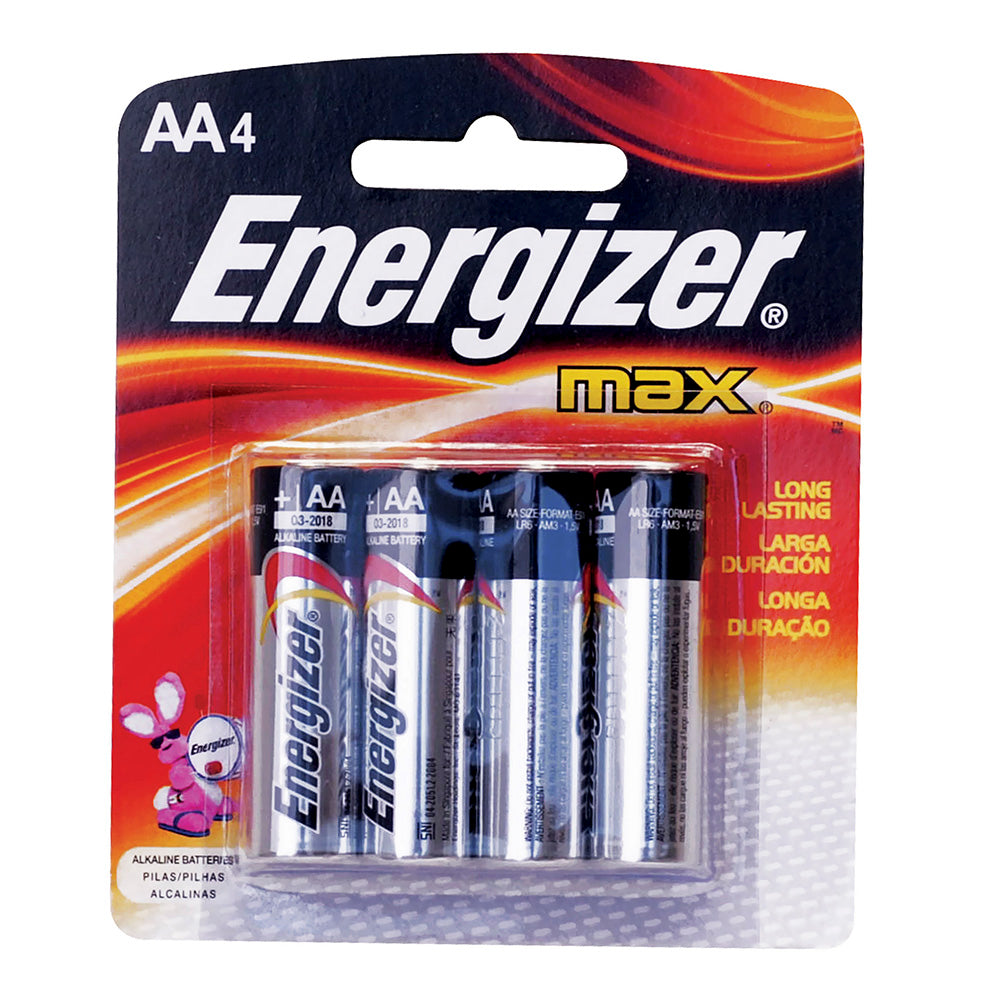 Pila alcalina Energizer® "AA", 4 piezas Surtek