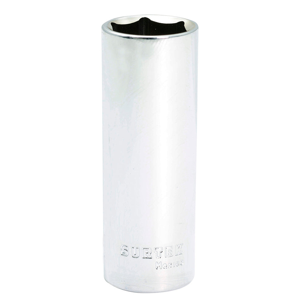Dado largo cuadro de 1/2", 6 puntas, en pulgadas, 5/8" Surtek