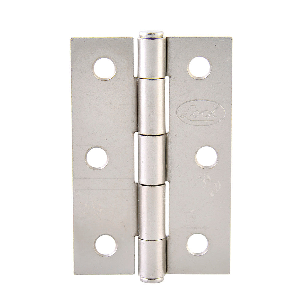 Bisagra alargada perno remachado de acero níquel satinado 2.5" x 1.81" Lock