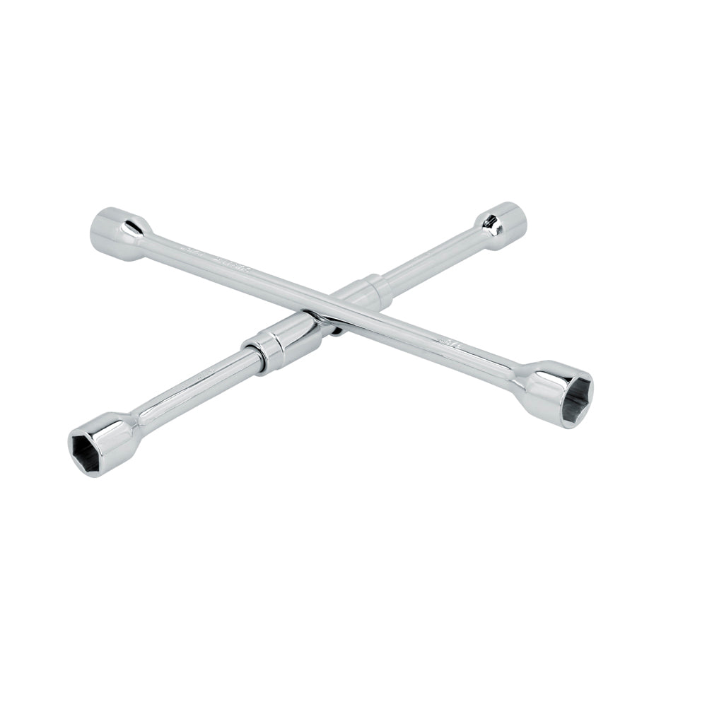 Llave de cruz cromada plegable 14" Surtek