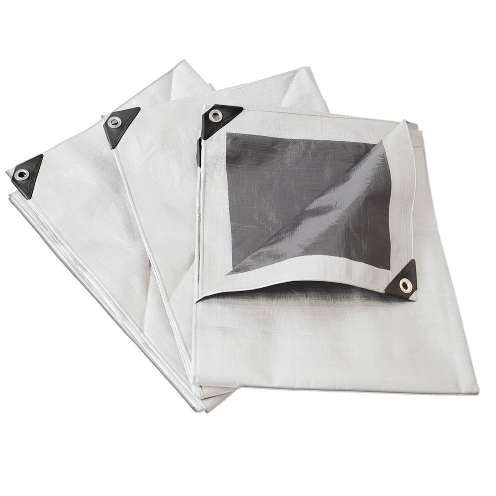 Lona de polietileno reforzada color blanco, 2 x 3 m Surtek