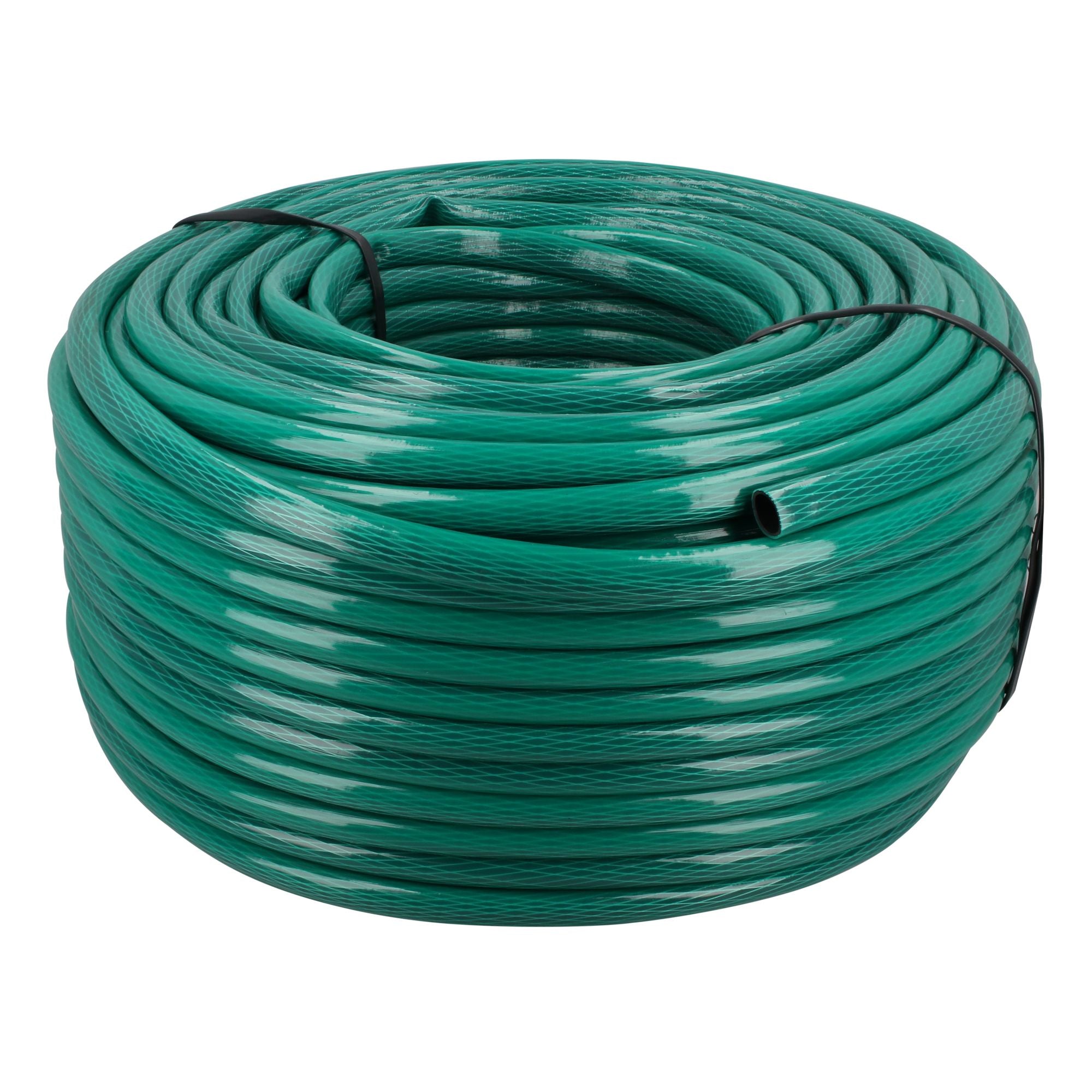 Manguera para jardín tramada con conector plástico 1/2", 100 m Foy