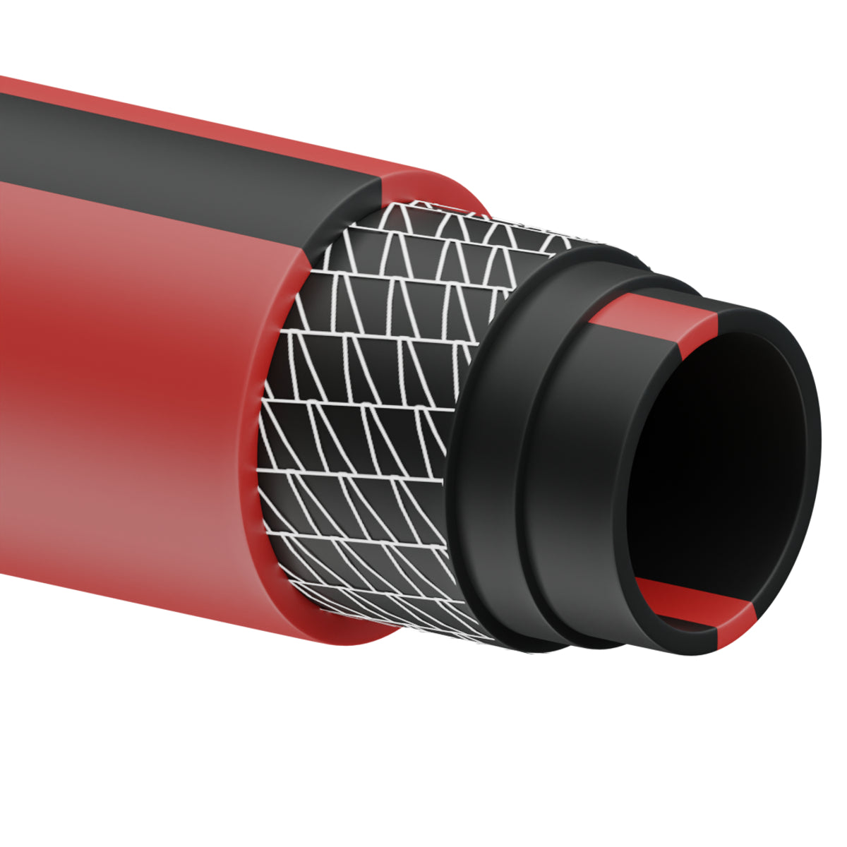 Manguera para jardín de 6 capas reforzada con conector metálico robusto 5/8", 25 m Urrea