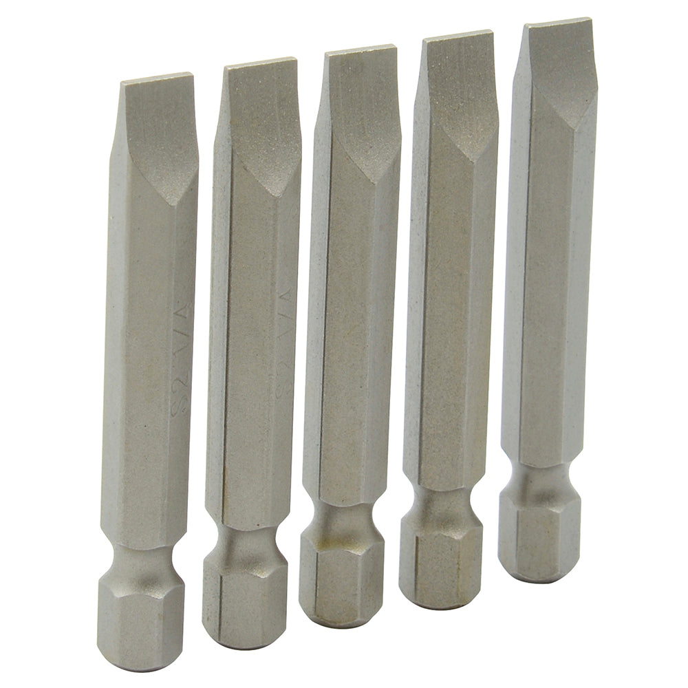 Punta plana para destornillador hexágono de 1/4", 1/4" x 2" Surtek