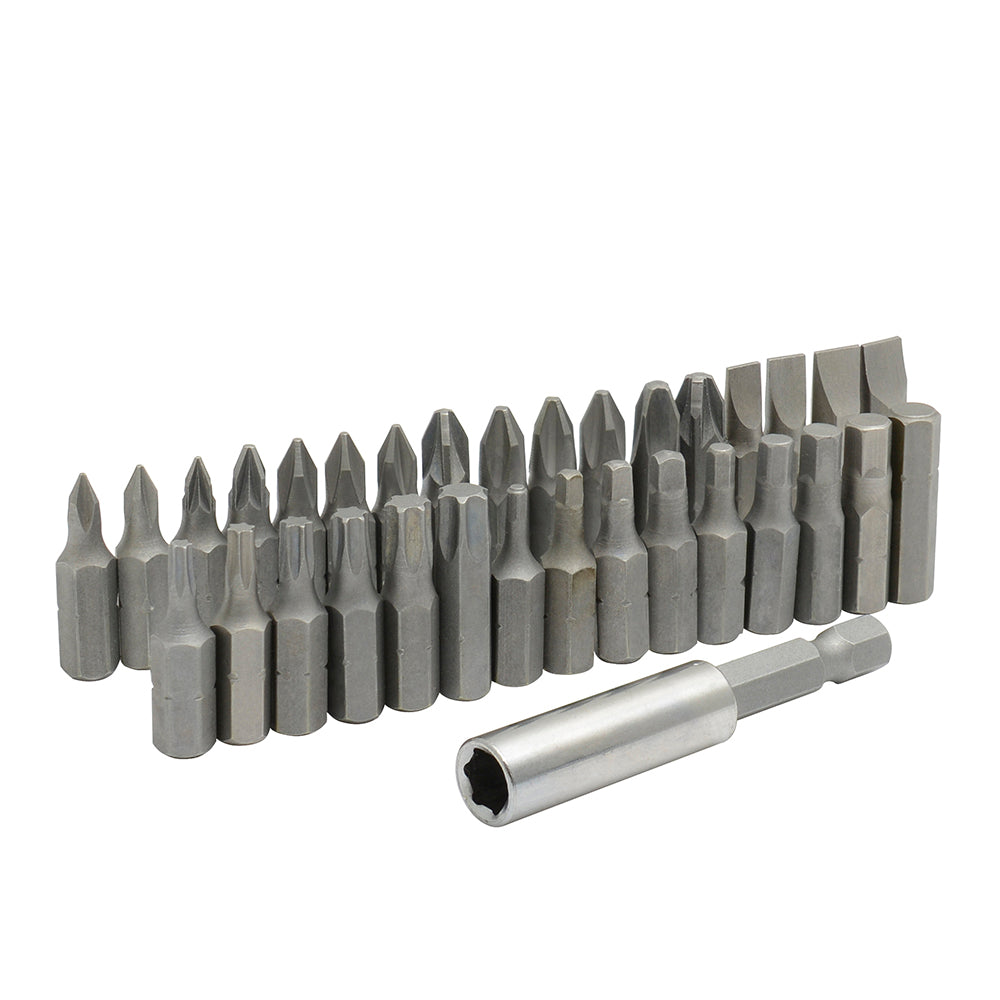 Juego combinado de puntas hexágono de 1/4" con adaptador magnético, 33 piezas en blíster Surtek