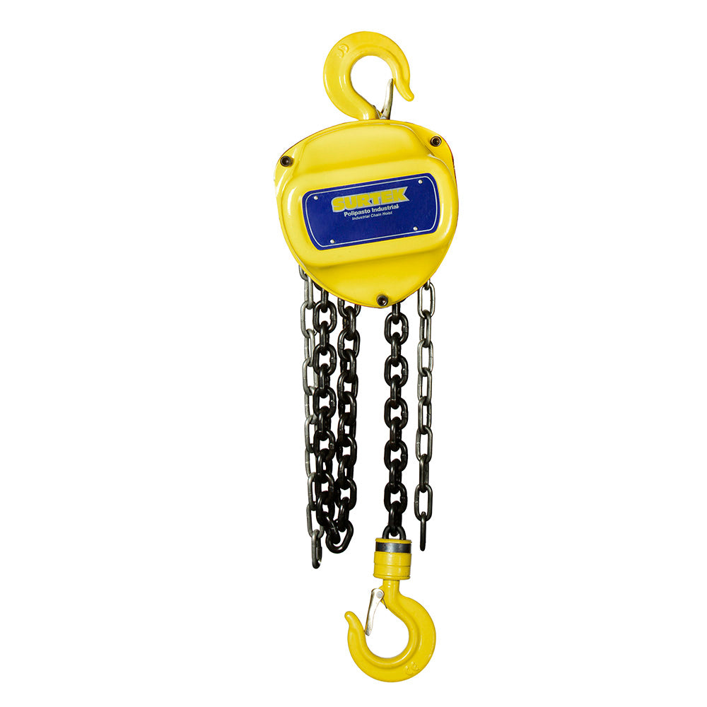 Polipasto manual 4 ramales, 10 ton, cadena 3 m Surtek