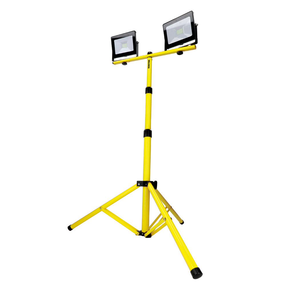 Reflector de LED SMD delgado con doble soporte telescópico 2 x 20 W de 2 x 1,900 lm Surtek