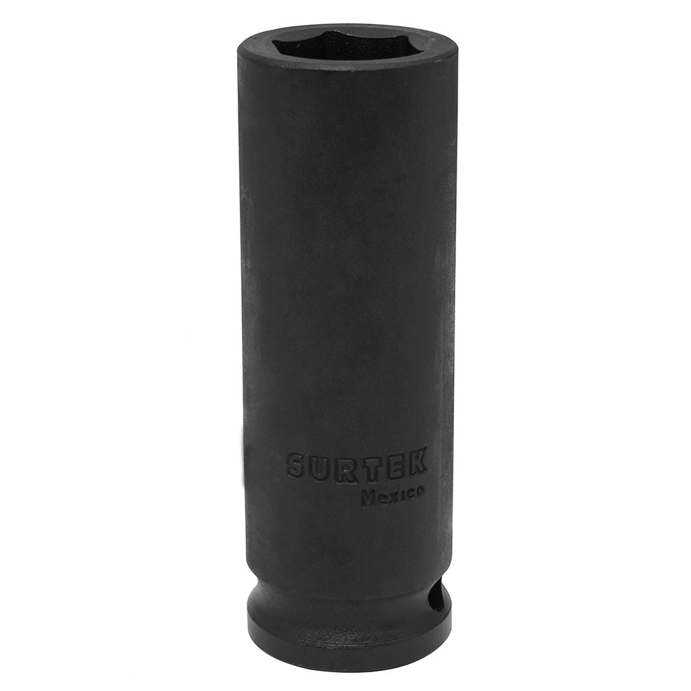Dado de impacto largo cuadro de 1/2", 6 puntas, en pulgadas, 1-1/16" Surtek