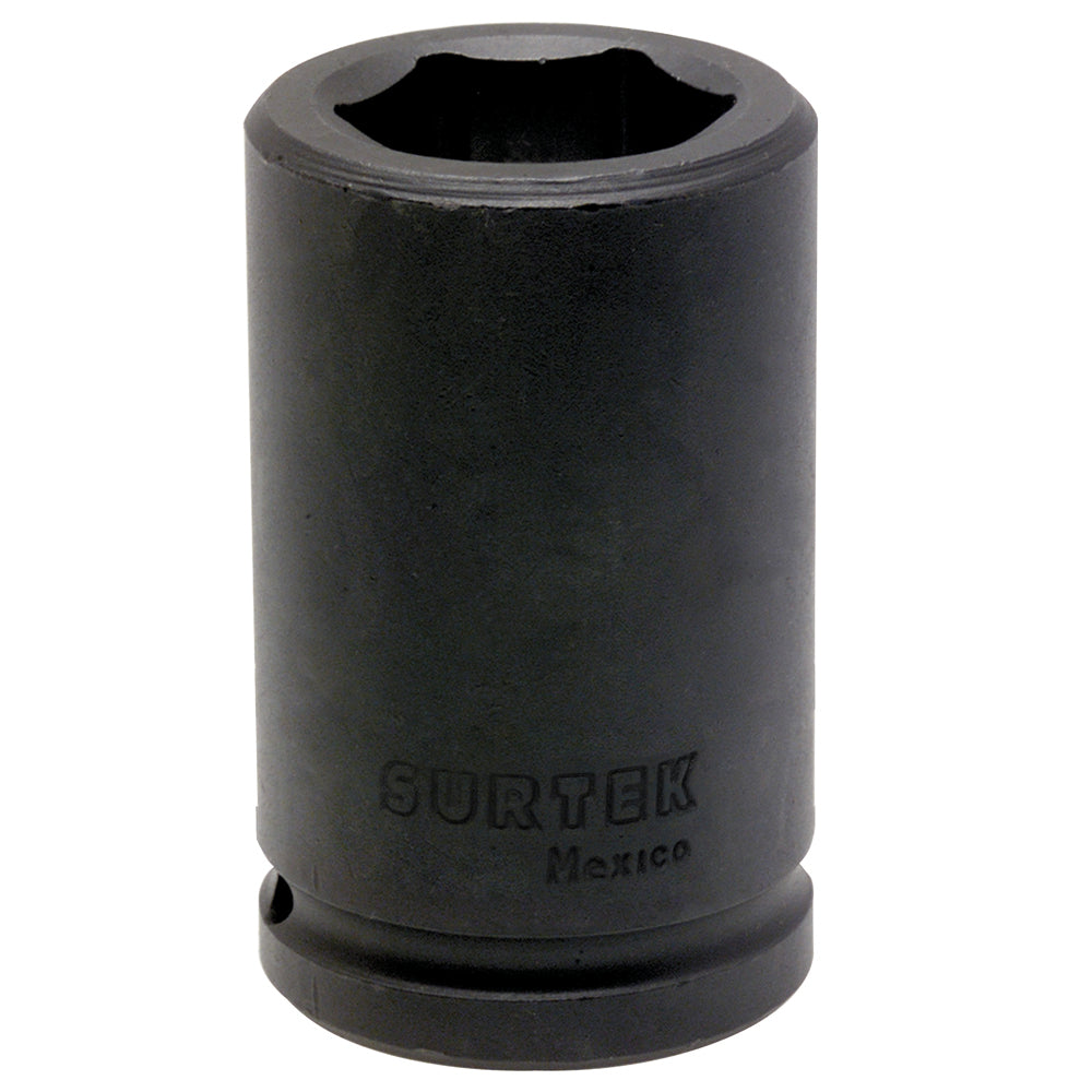 Dado de impacto largo cuadro de 3/4", 6 puntas, en pulgadas, 1-1/4" Surtek