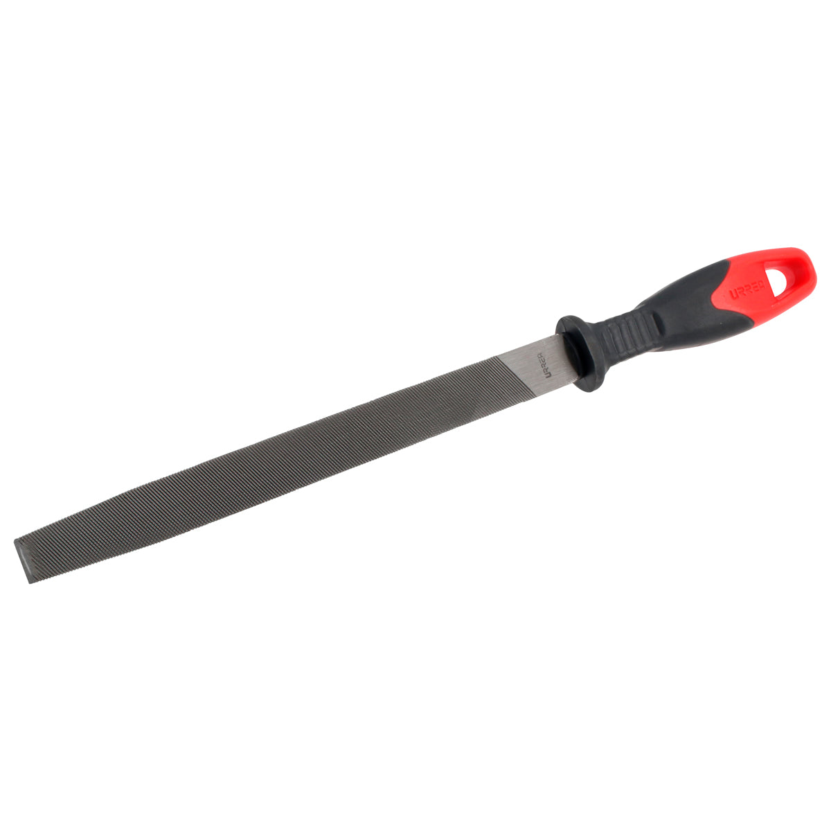 Lima plana bastarda con mango bimaterial 10" Urrea